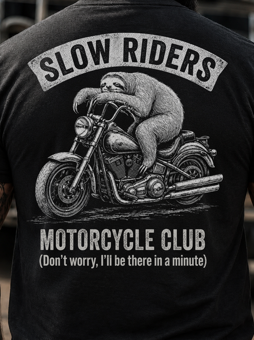 SLOW RIDERS MOTORCYCLE CLUB -Biker Tee