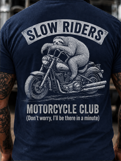 SLOW RIDERS MOTORCYCLE CLUB -Biker Tee
