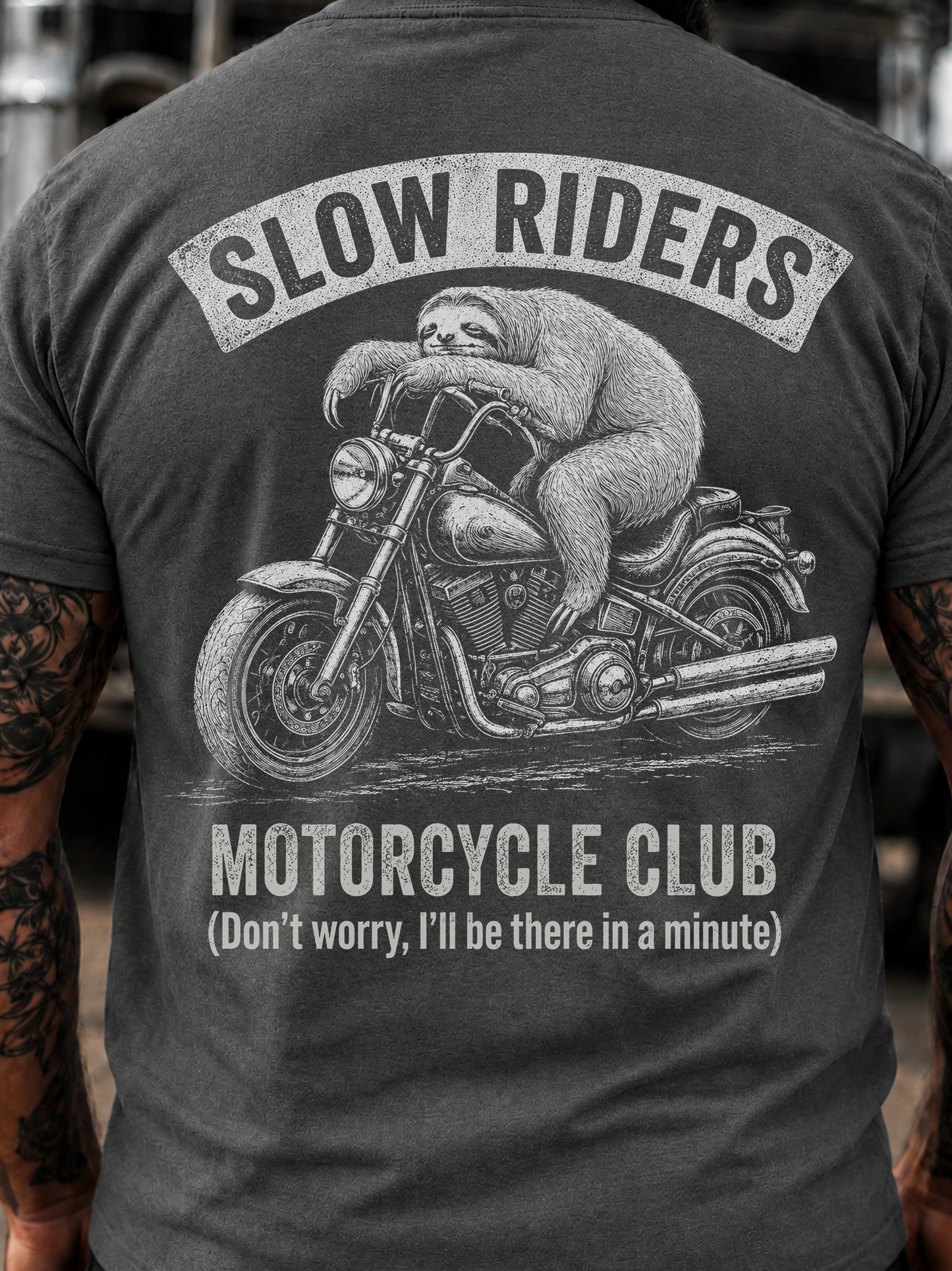 SLOW RIDERS MOTORCYCLE CLUB -Biker Tee