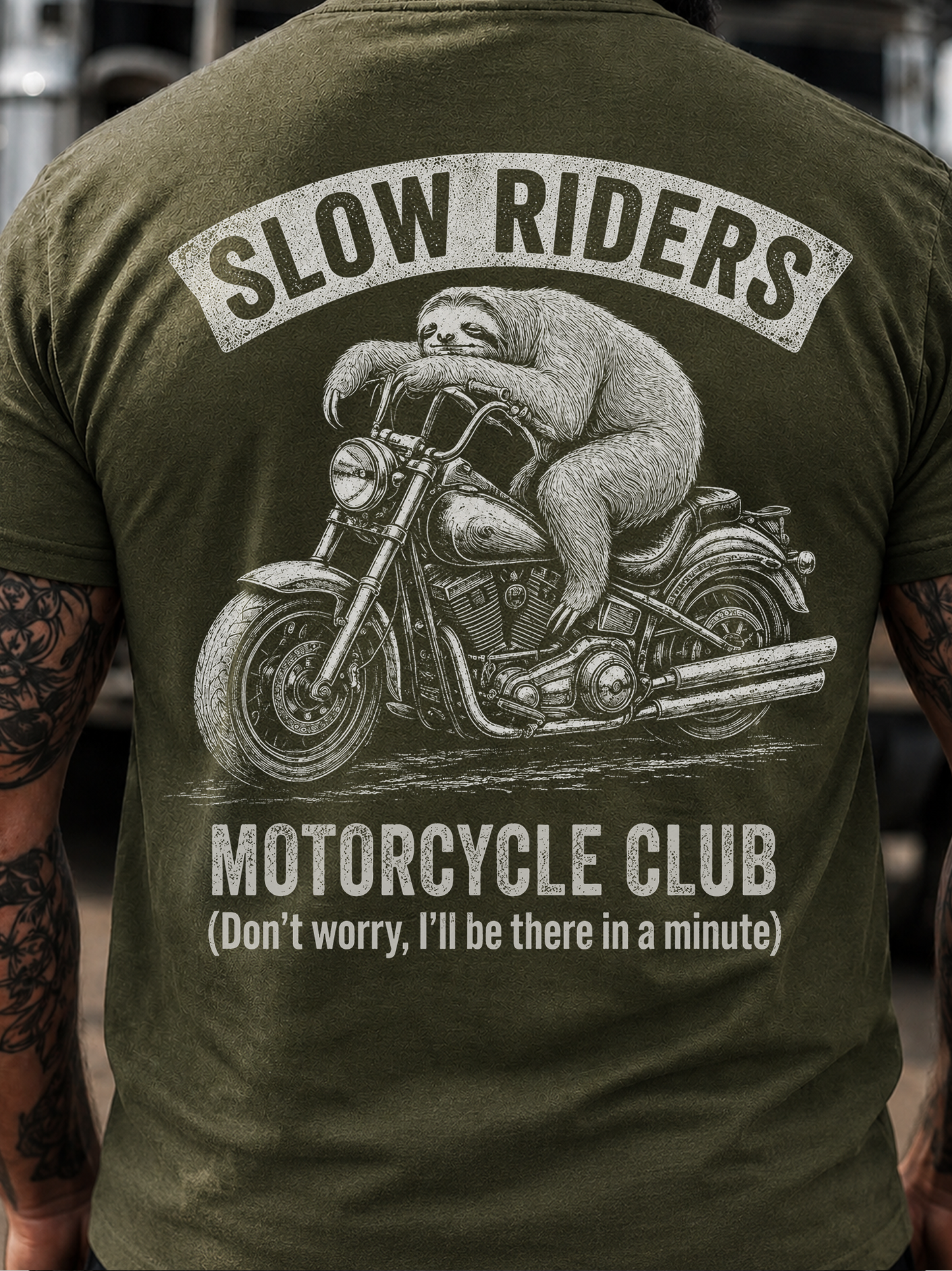 SLOW RIDERS MOTORCYCLE CLUB -Biker Tee