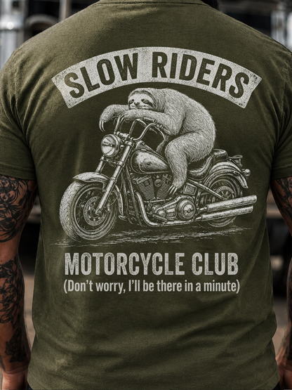 SLOW RIDERS MOTORCYCLE CLUB -Biker Tee