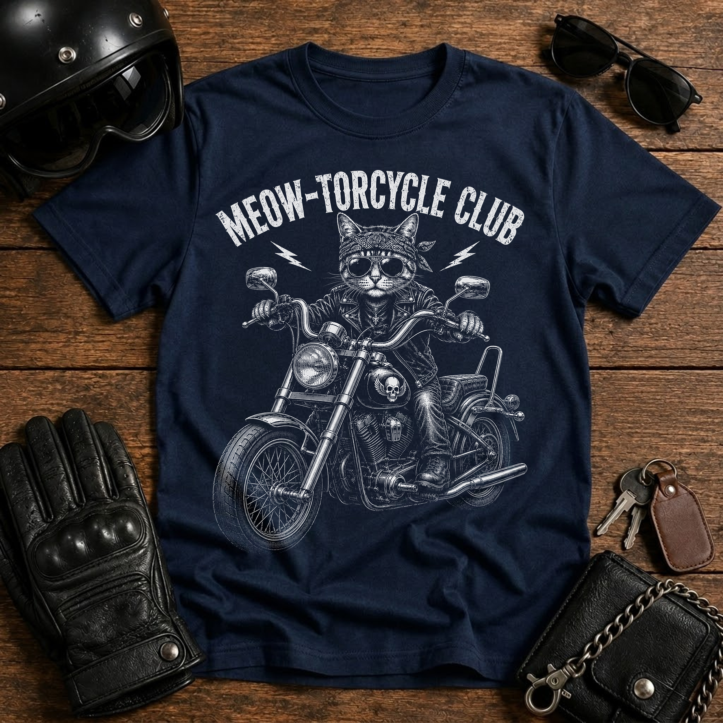 Meow-torcycle Club T-Shirt