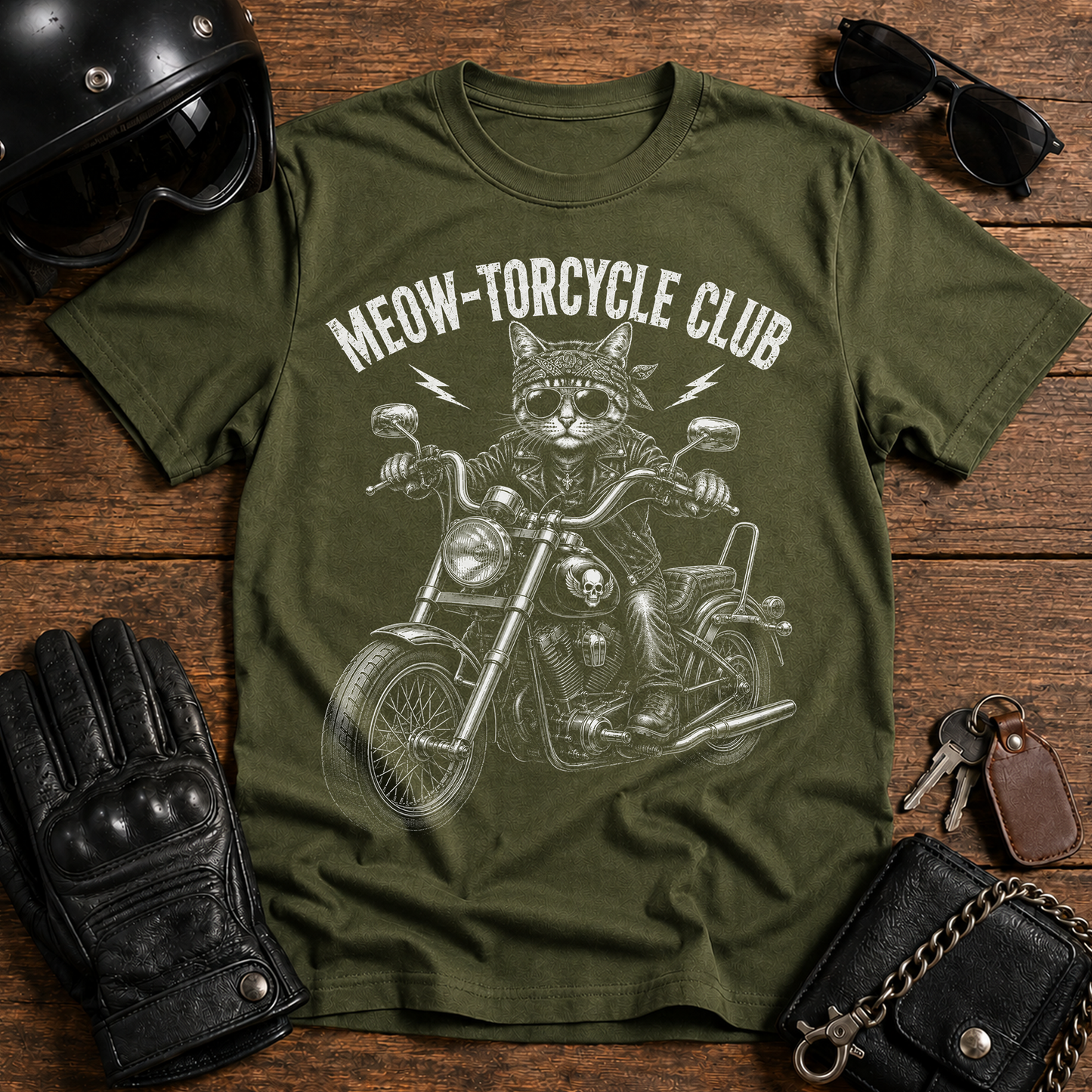 Meow-torcycle Club T-Shirt