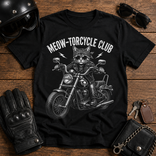 Meow-torcycle Club T-Shirt