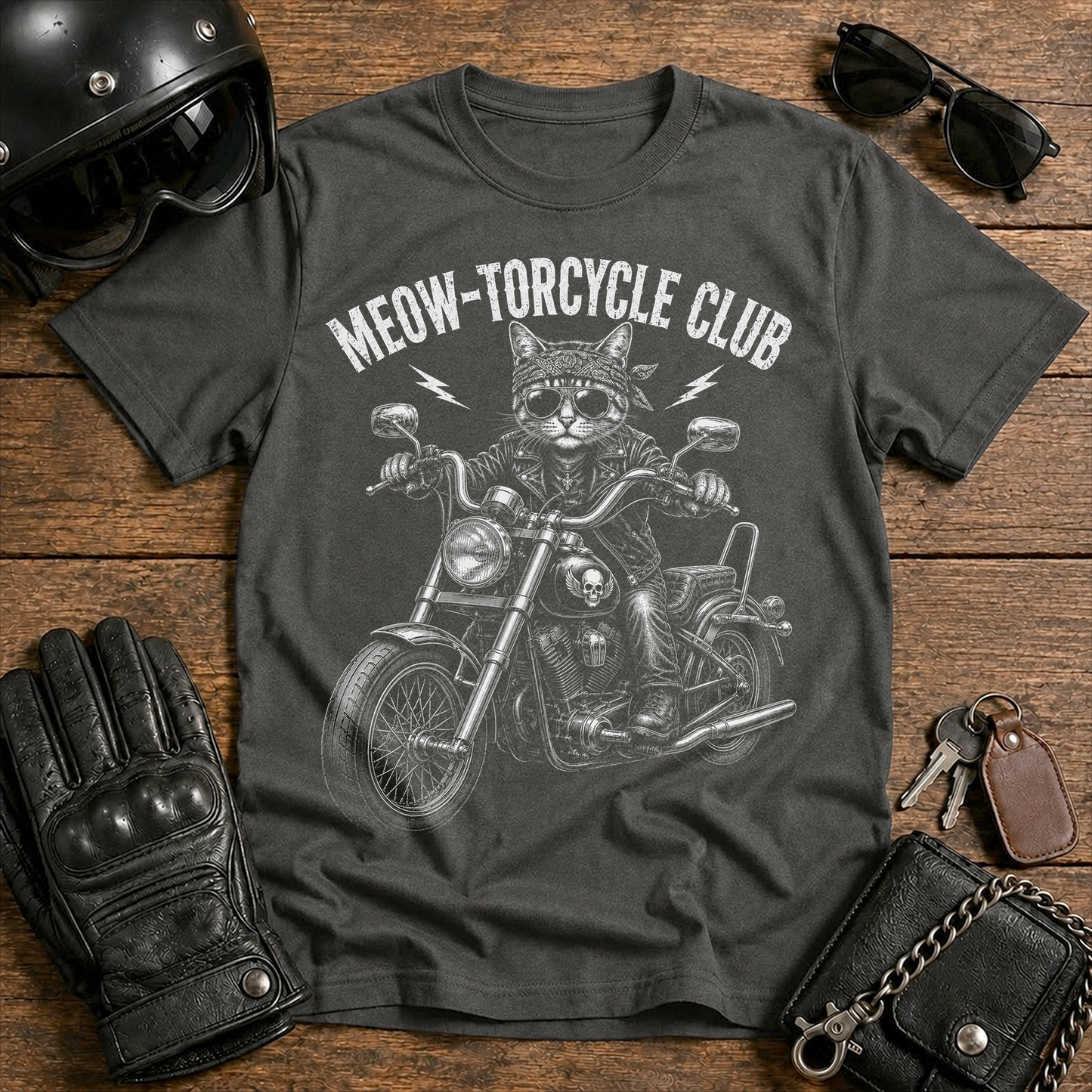 Meow-torcycle Club T-Shirt