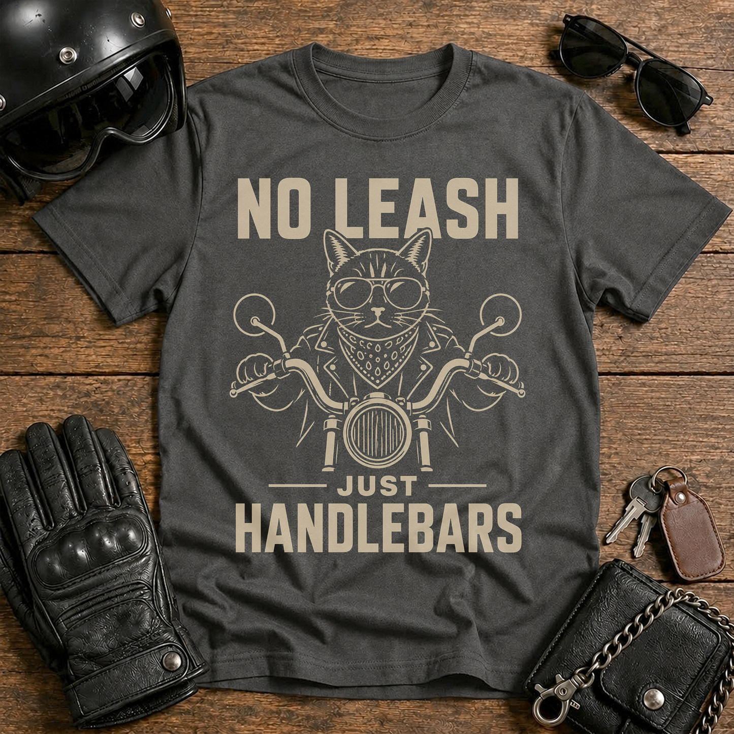 No Leash Just Handlebar T-Shirt