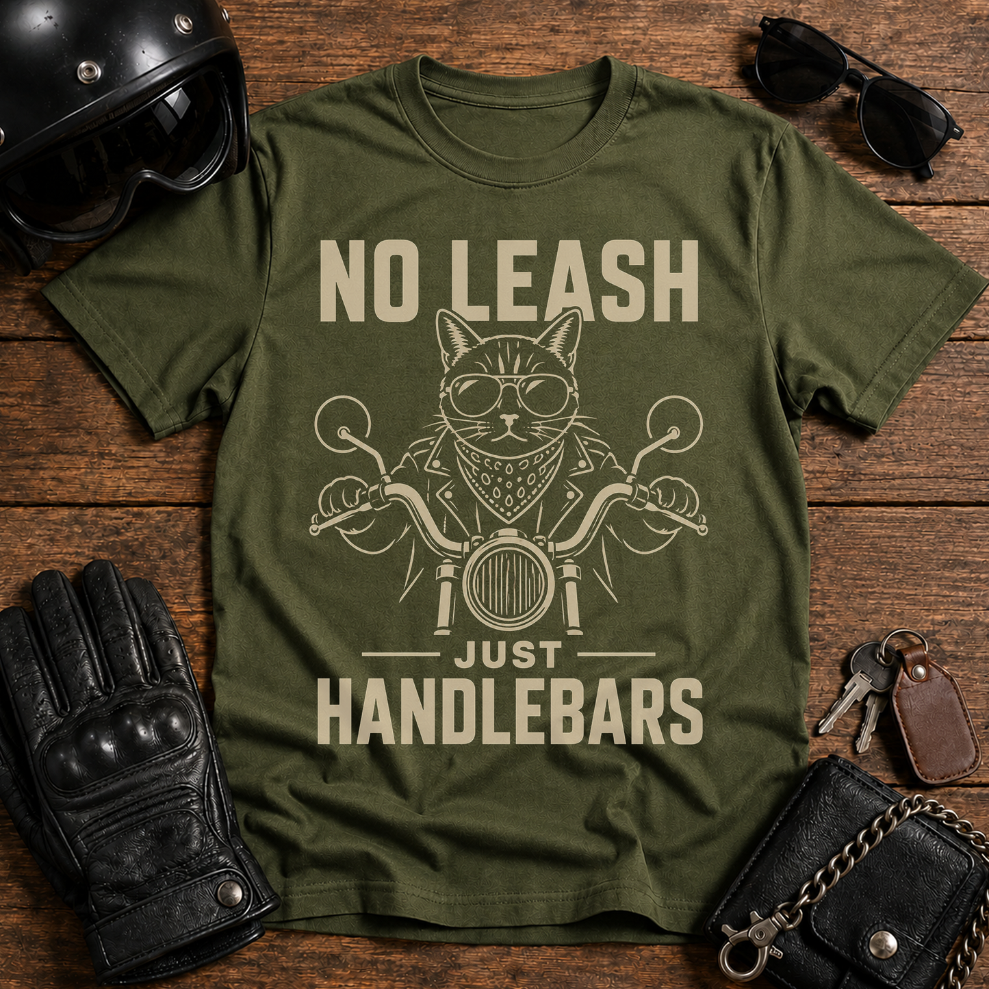 No Leash Just Handlebar T-Shirt