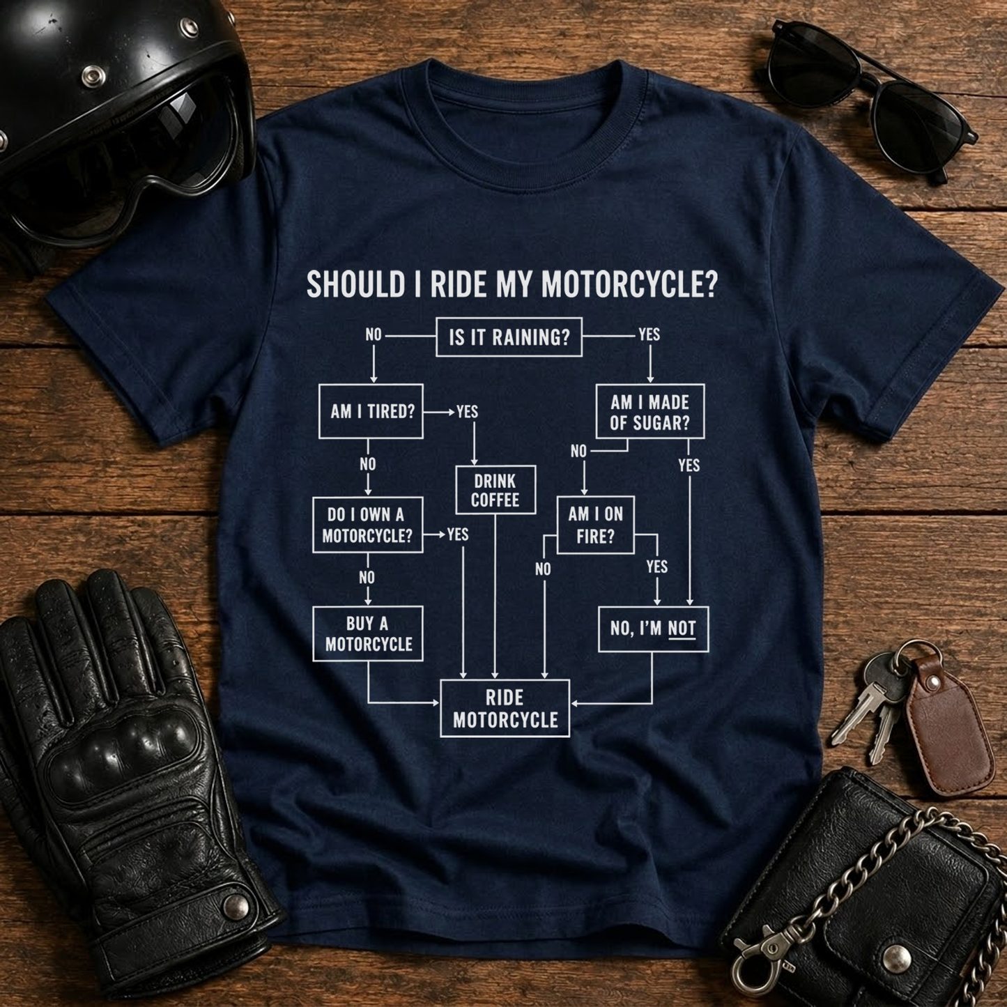 Should I Ride My Motorcycle? T Shirt