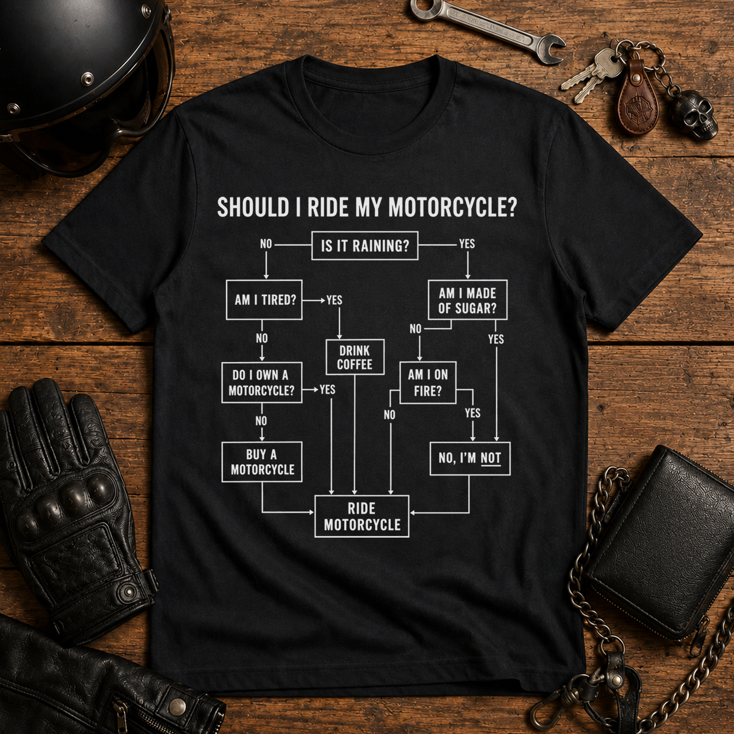 Should I Ride My Motorcycle? T Shirt