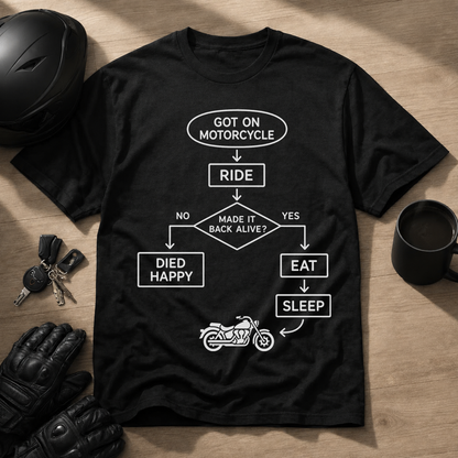 Motorcycle Flowchart T-Shirt