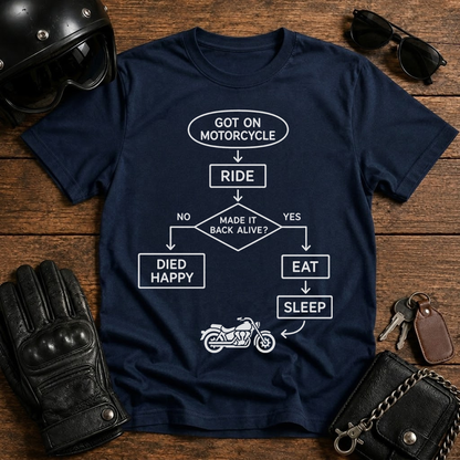 Motorcycle Flowchart T-Shirt