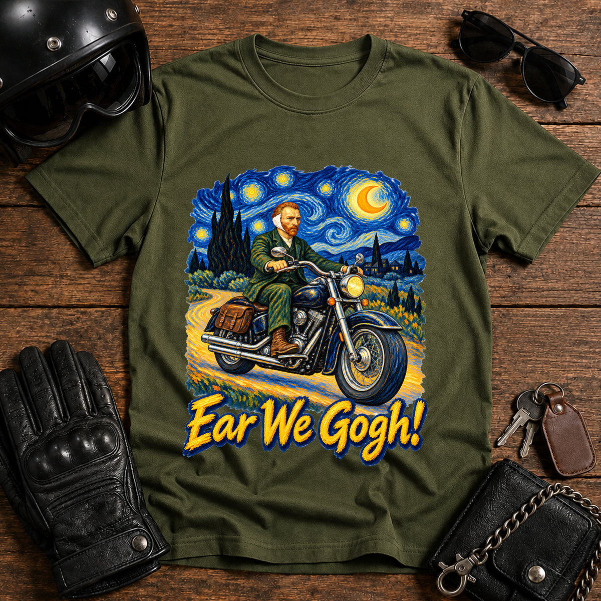 "Ear We Go" Starry Night Art Tee