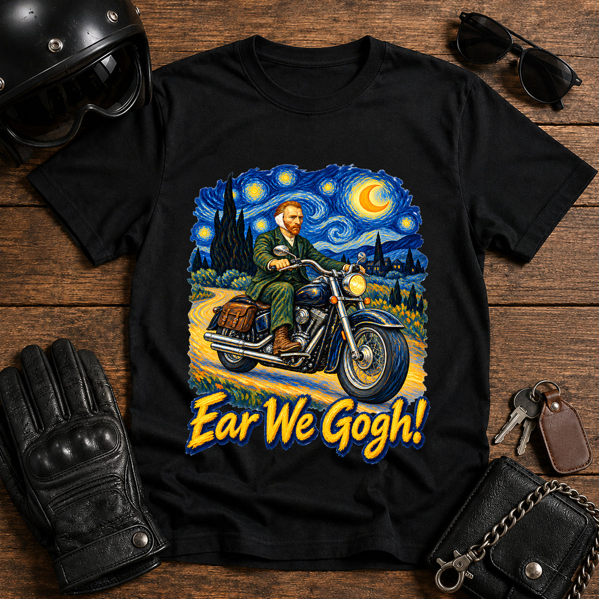 "Ear We Go" Starry Night Art Tee