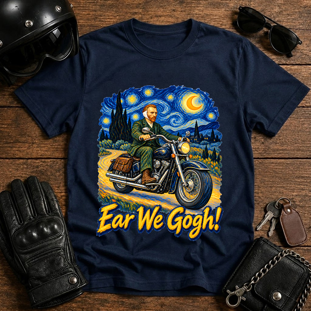 "Ear We Go" Starry Night Art Tee