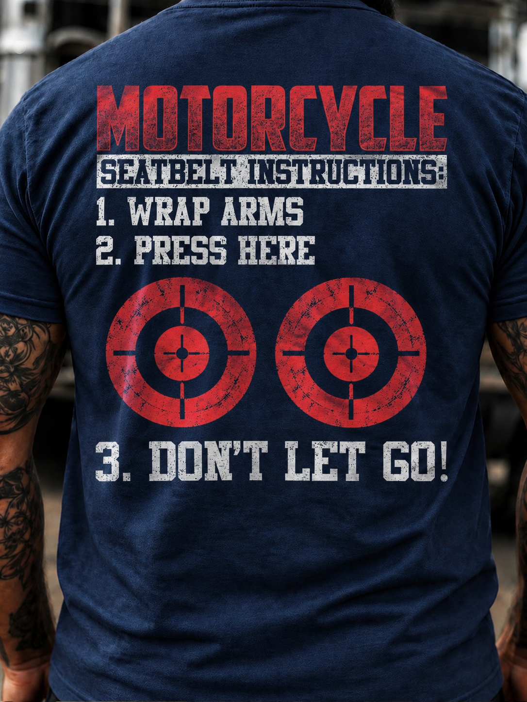 MOTORCYCLE SEATBELT INSTRUCTIONS T-Shirt
