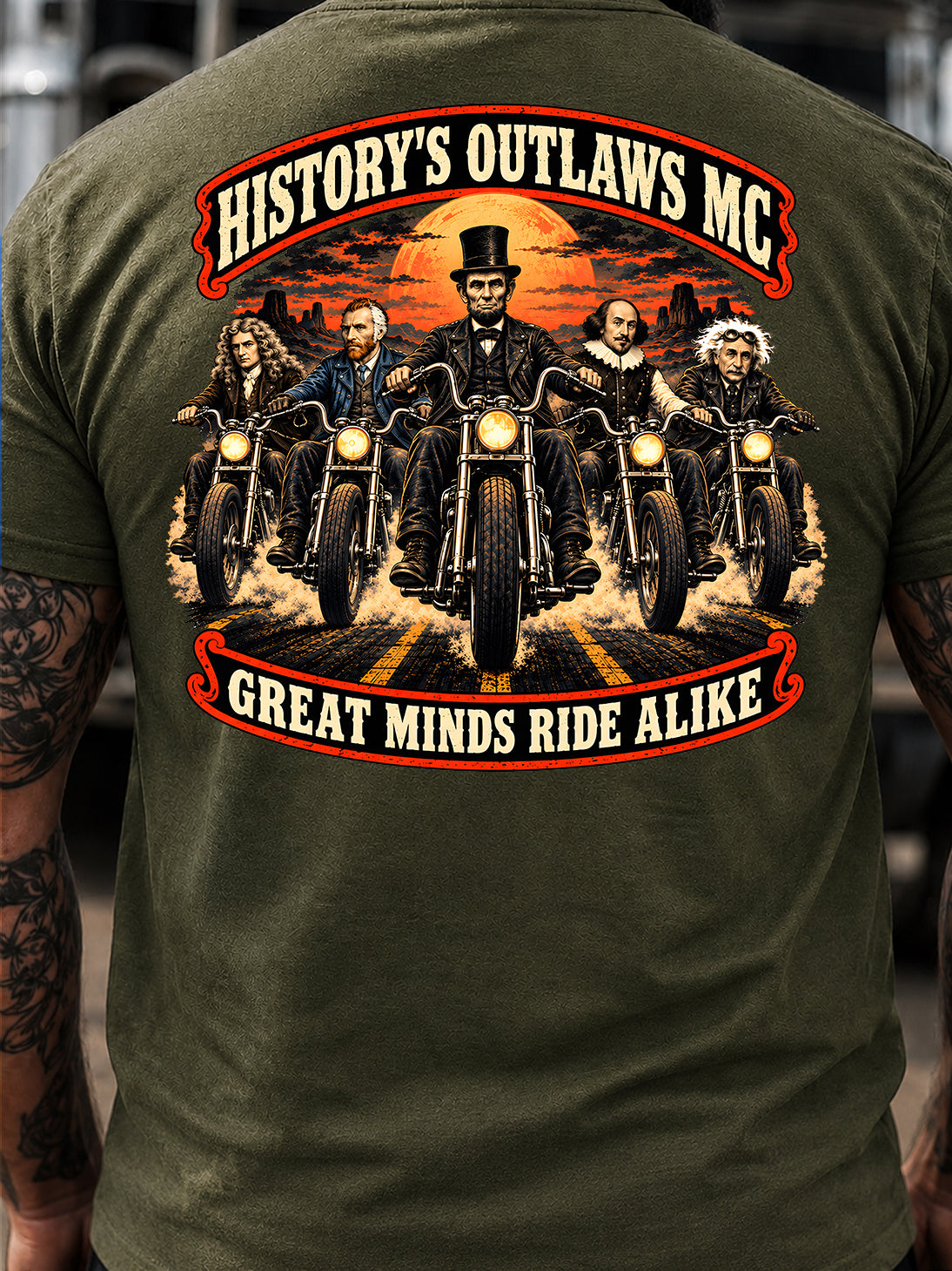 HISTORY’S OUTLAWS MC GREAT MINDS RIDE ALIKE T-Shirt