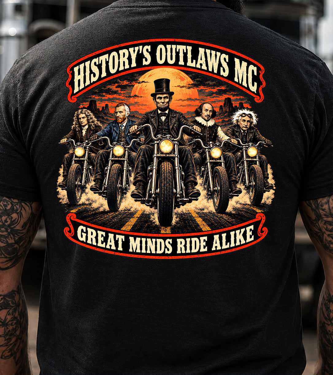 HISTORY’S OUTLAWS MC GREAT MINDS RIDE ALIKE T-Shirt