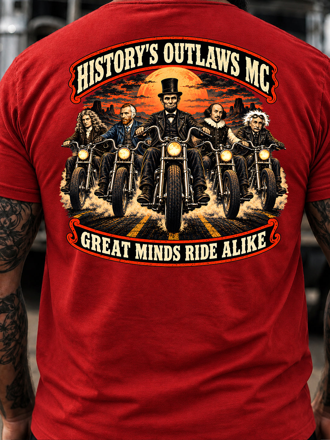 HISTORY’S OUTLAWS MC GREAT MINDS RIDE ALIKE T-Shirt