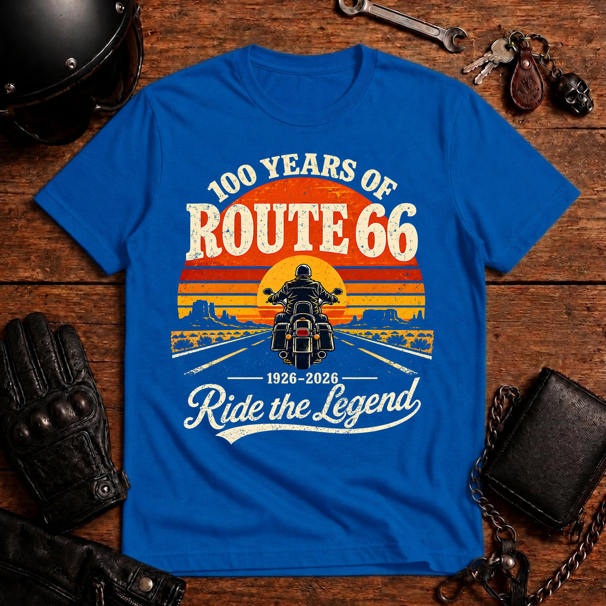 100 Years of Route 66: Ride the Legend T-Shirt