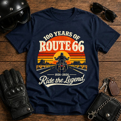 100 Years of Route 66: Ride the Legend T-Shirt