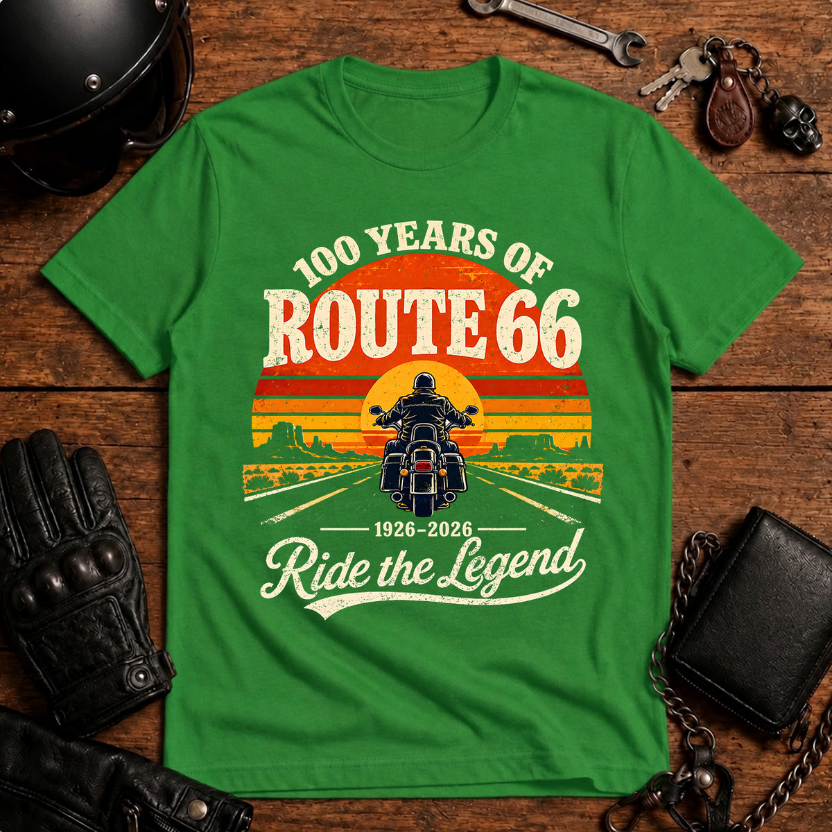 100 Years of Route 66: Ride the Legend T-Shirt