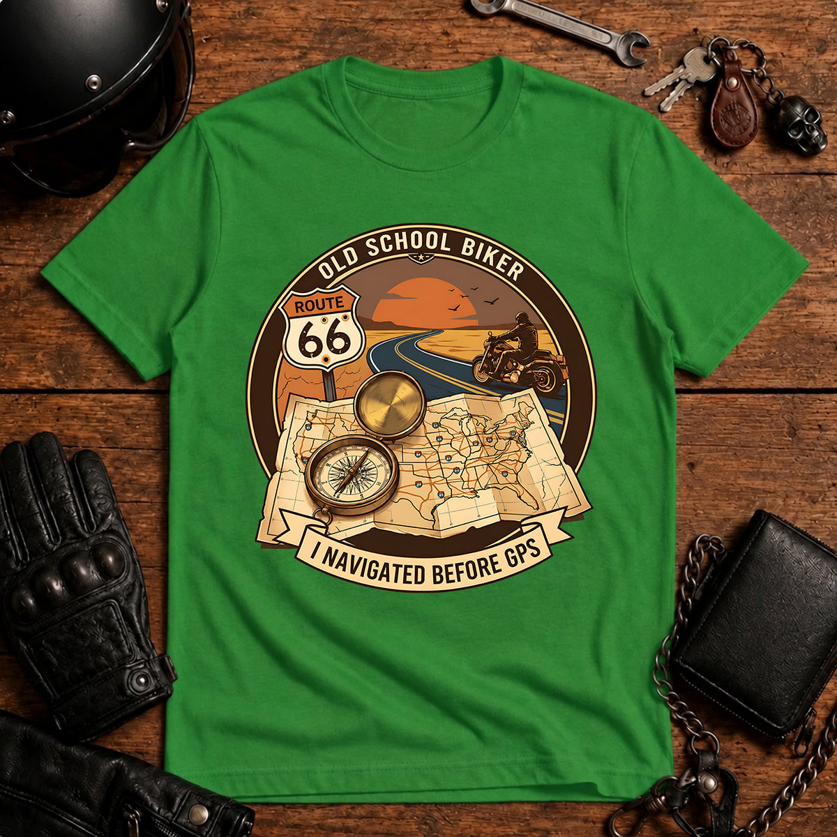 Old School Biker T-Shirt