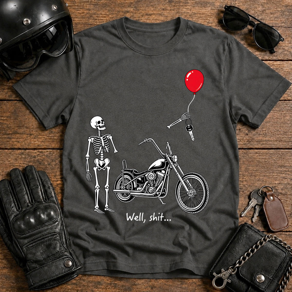 Skeleton Biker T-Shirt