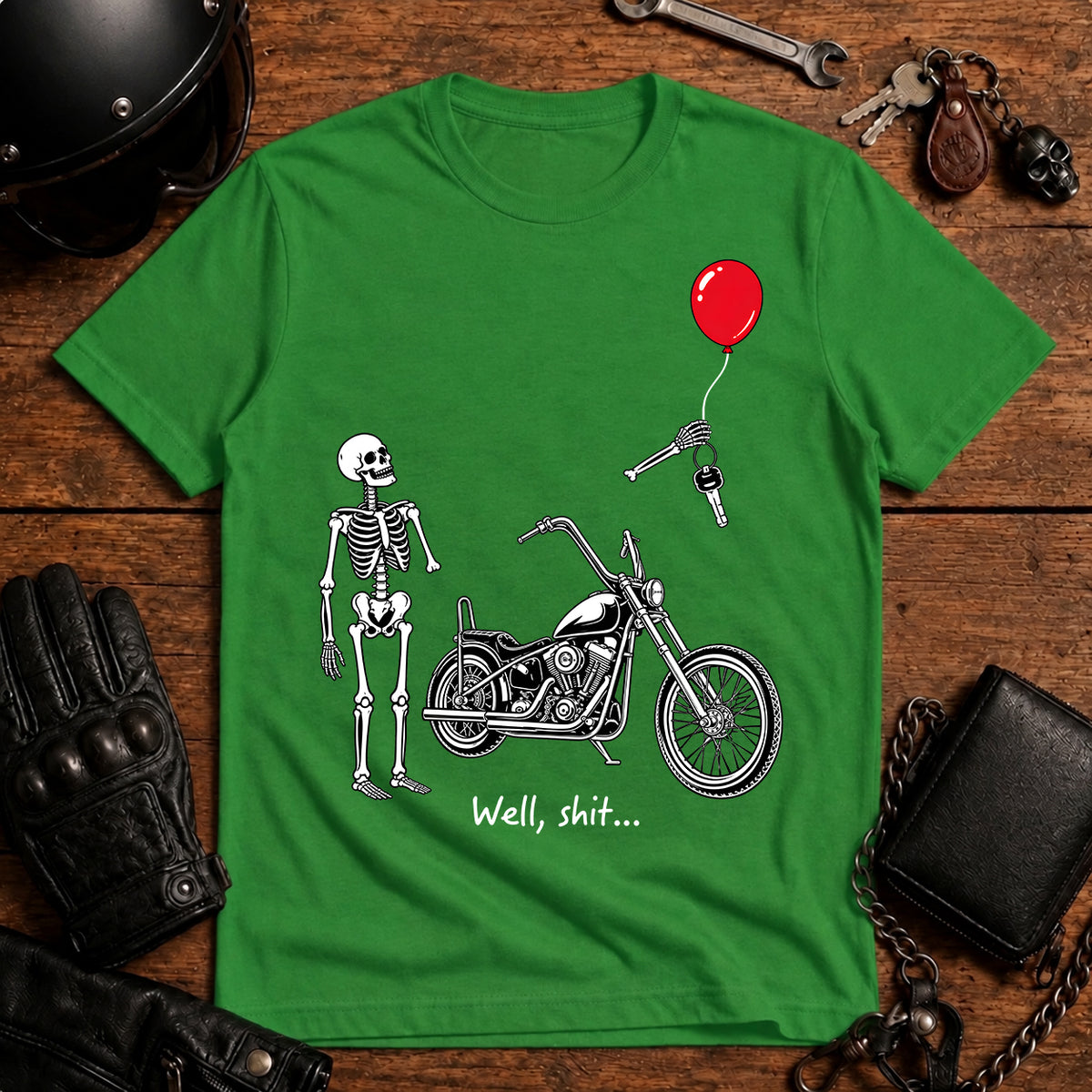Skeleton Biker T-Shirt