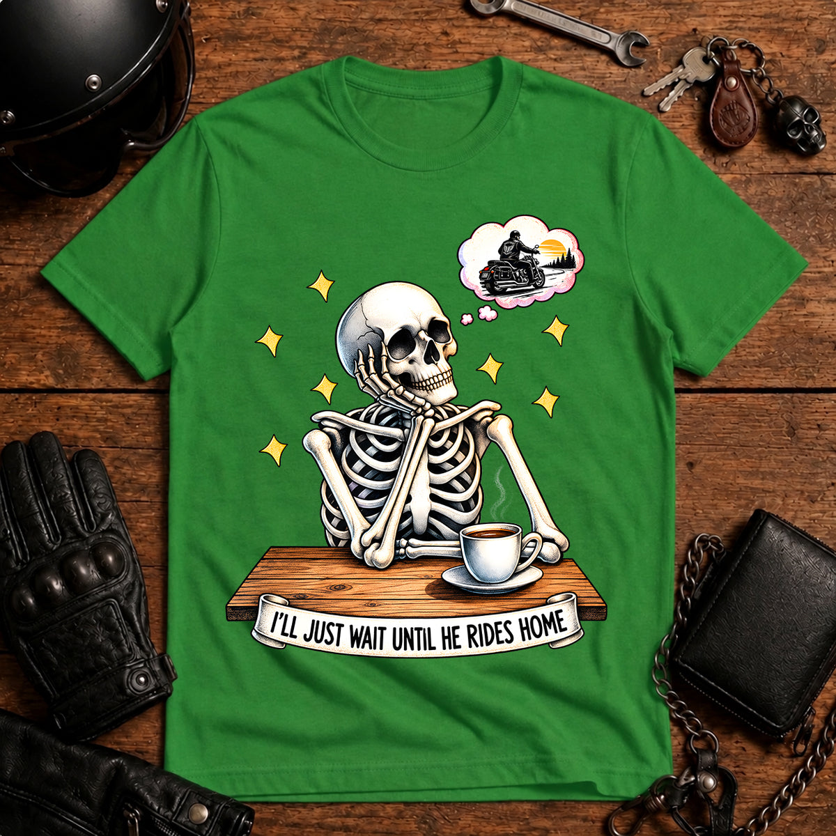 I'll Just Wait Until He Rides Home T-Shirt