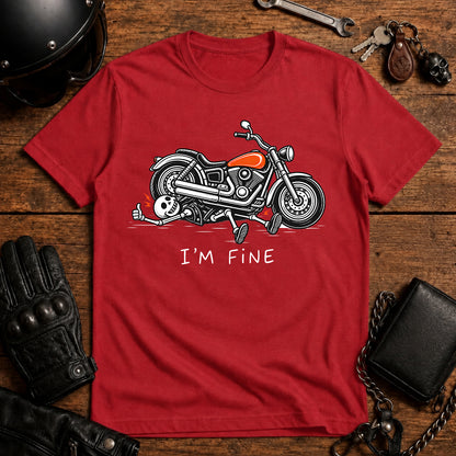 'I'm Fine' Biker T-Shirt