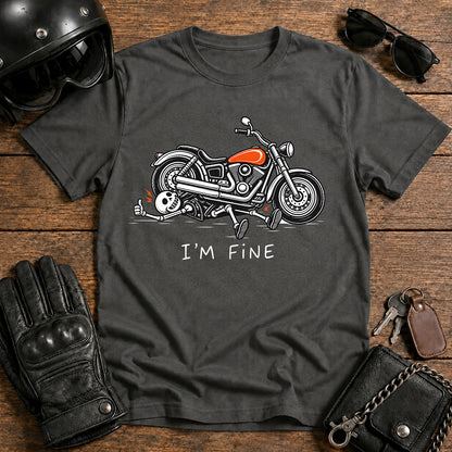 'I'm Fine' Biker T-Shirt