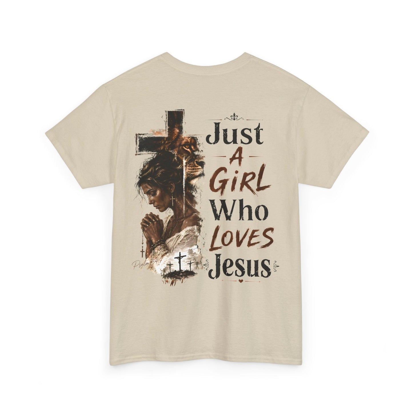 "Just A Girl Who Loves Jesus" Christian Faith Tee