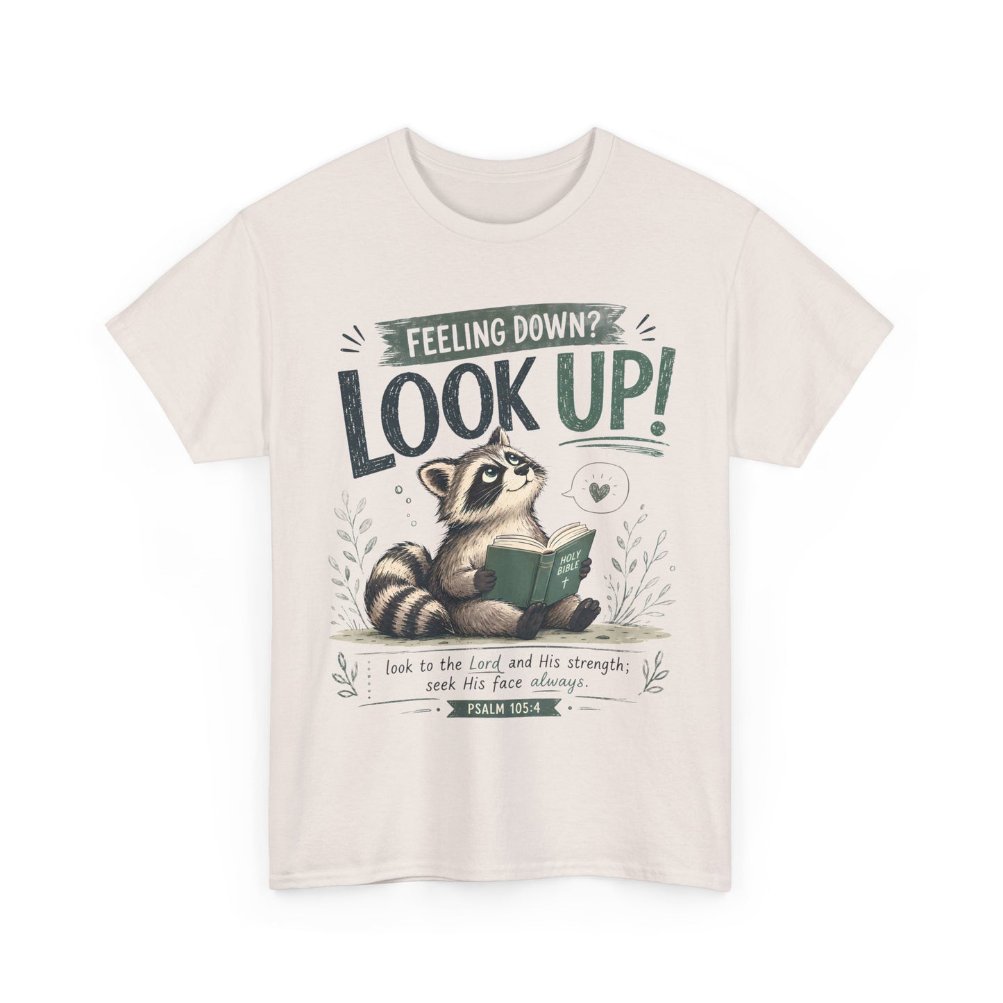 Look Up! Raccoon Graphic Tee