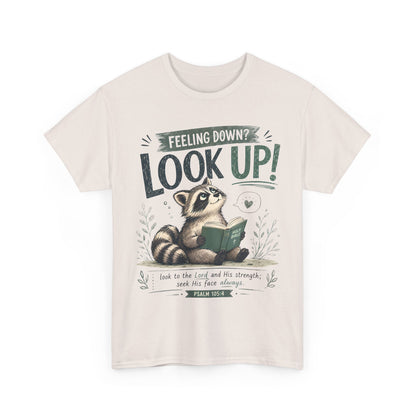 Look Up! Raccoon Graphic Tee