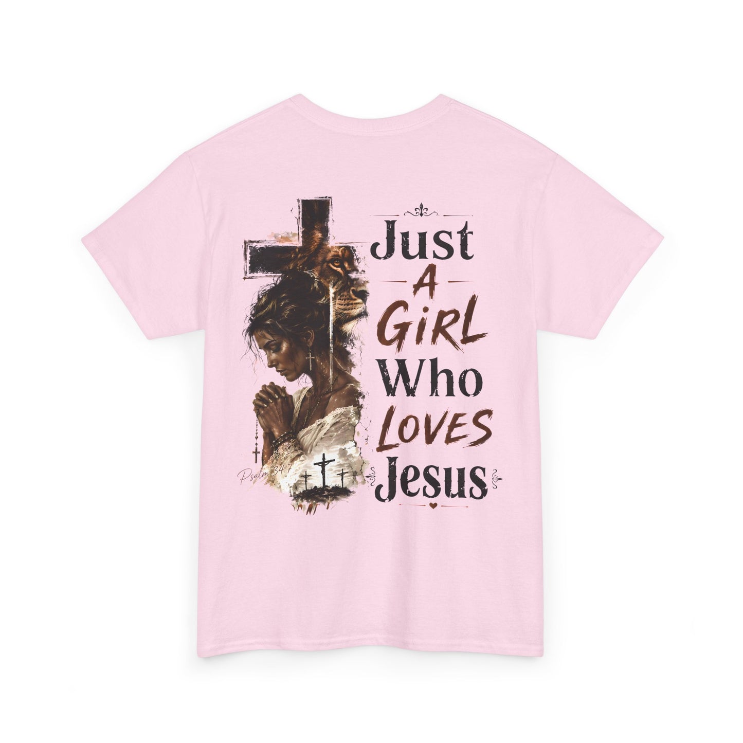 "Just A Girl Who Loves Jesus" Christian Faith Tee