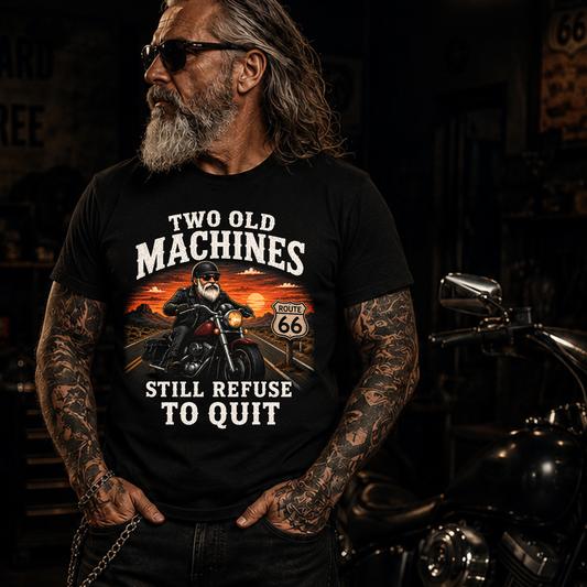 “Still Refuse to Quit” Retro Biker Tee