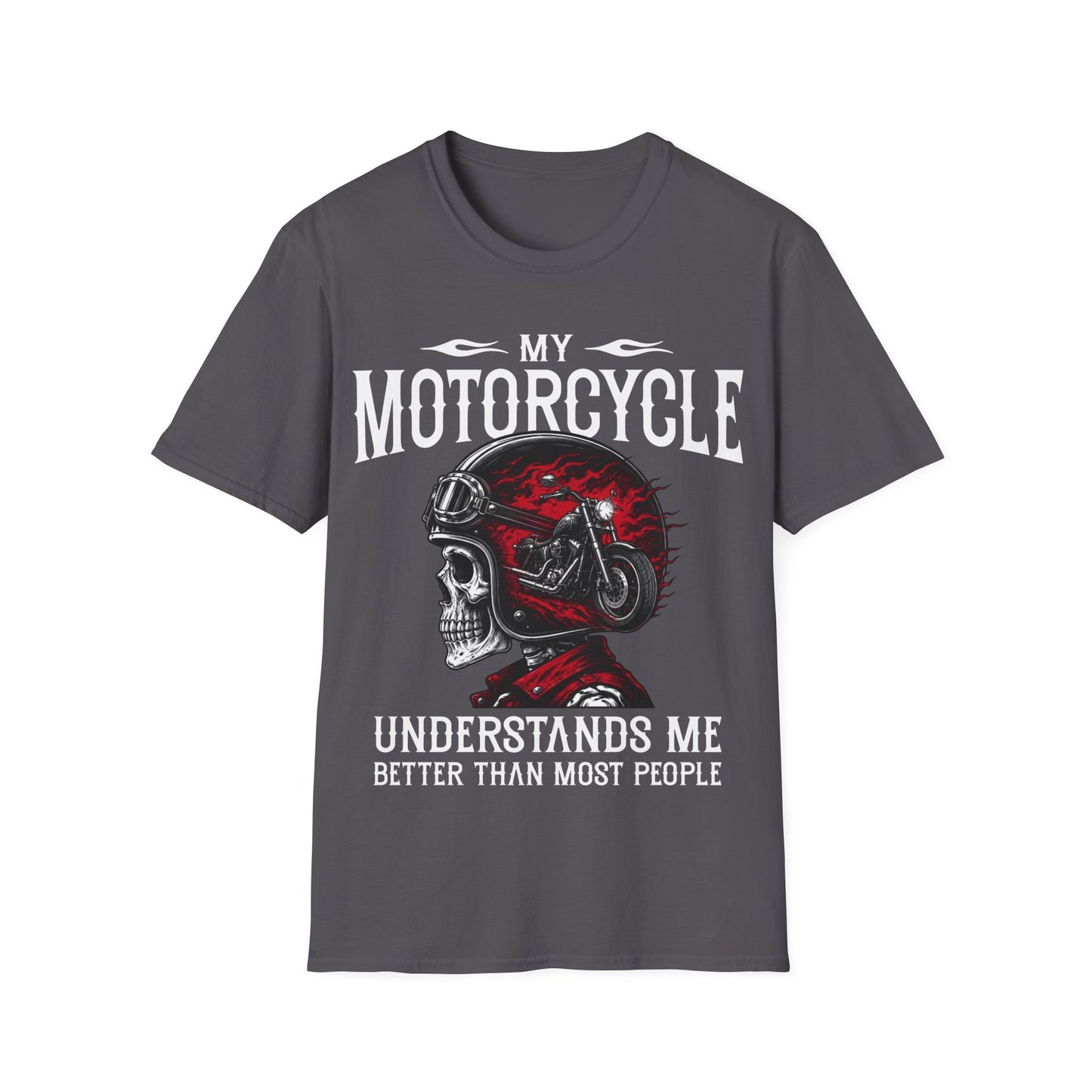 Motorcycle Helmet & Skull T-Shirt