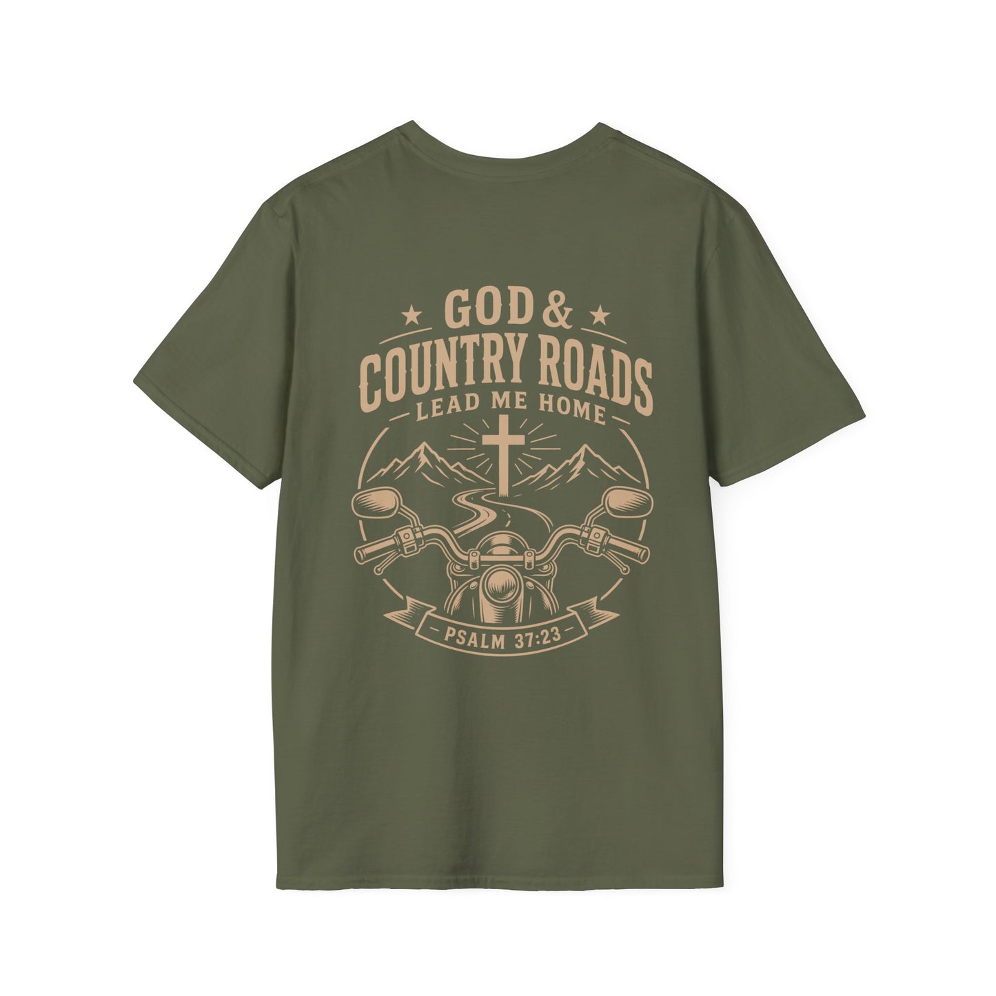 GOD & COUNTRY ROADS LEAD ME HOME PSALM  T-Shirt