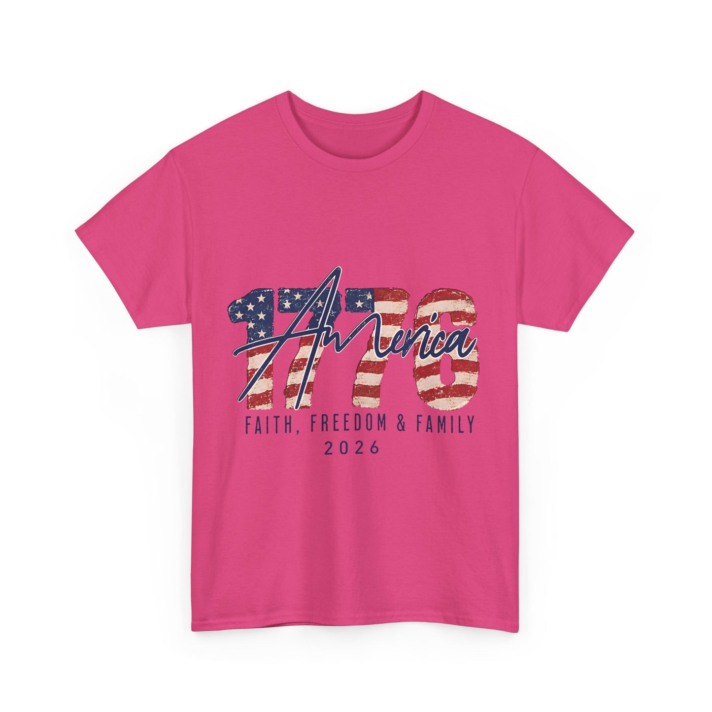 "Faith, Freedom & Family" Patriotic Independence Day Tee 2026