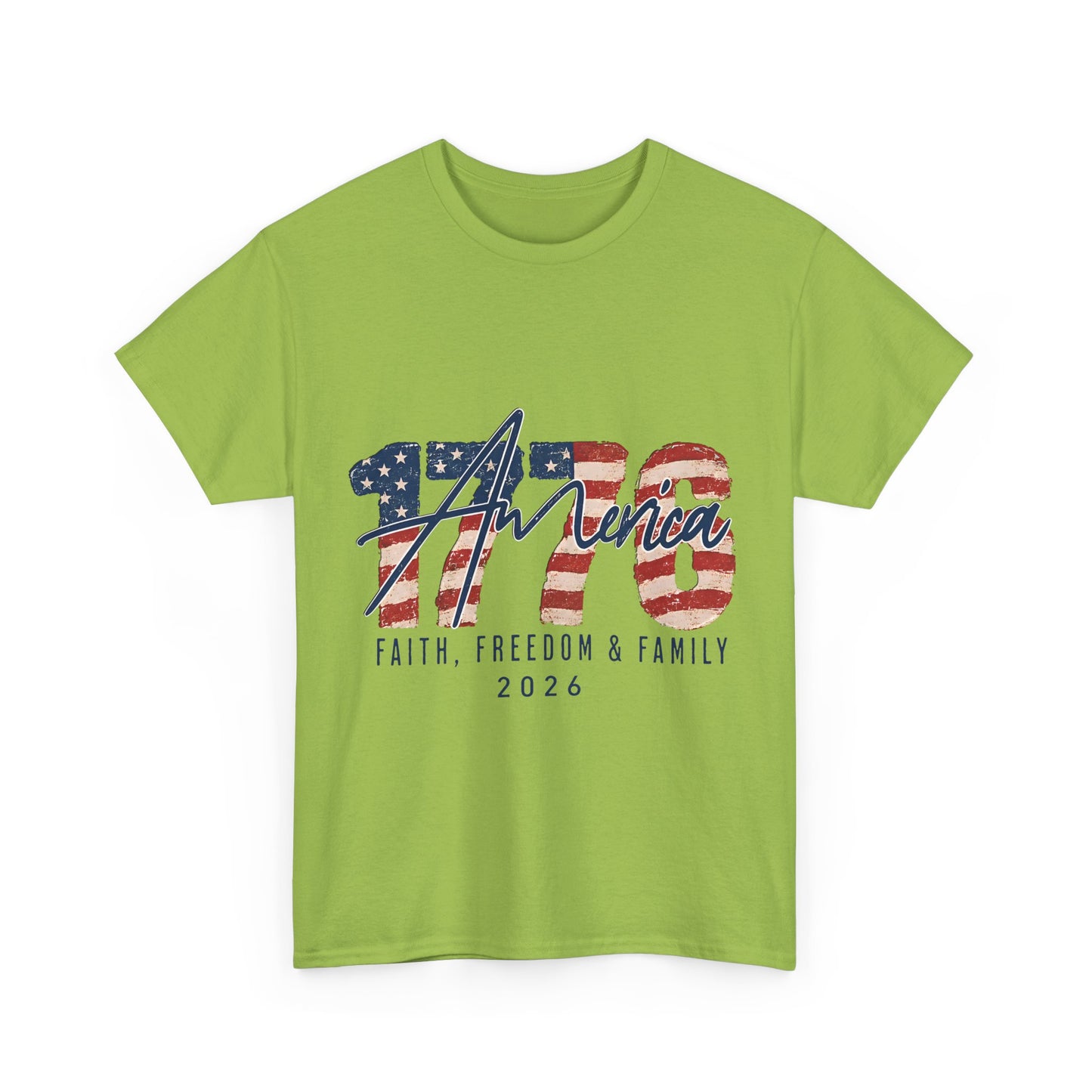 "Faith, Freedom & Family" Patriotic Independence Day Tee 2026