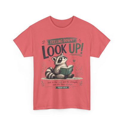 Look Up! Raccoon Graphic Tee