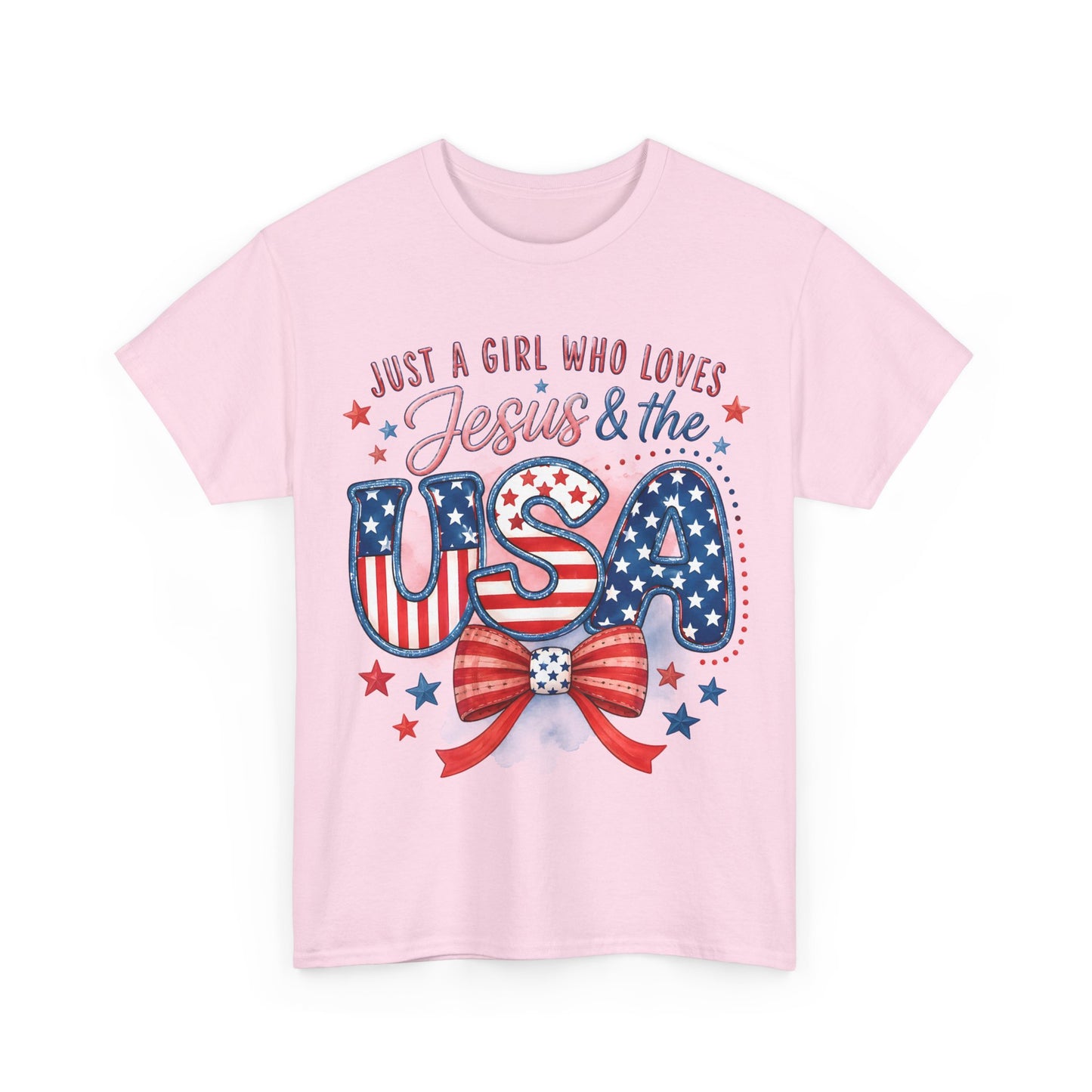 Just a Girl Who Loves Jesus & the USA T-Shirt