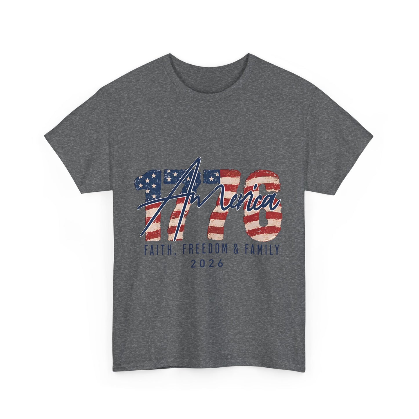 "Faith, Freedom & Family" Patriotic Independence Day Tee 2026