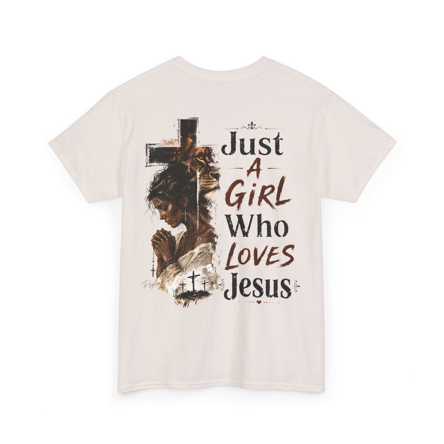 "Just A Girl Who Loves Jesus" Christian Faith Tee