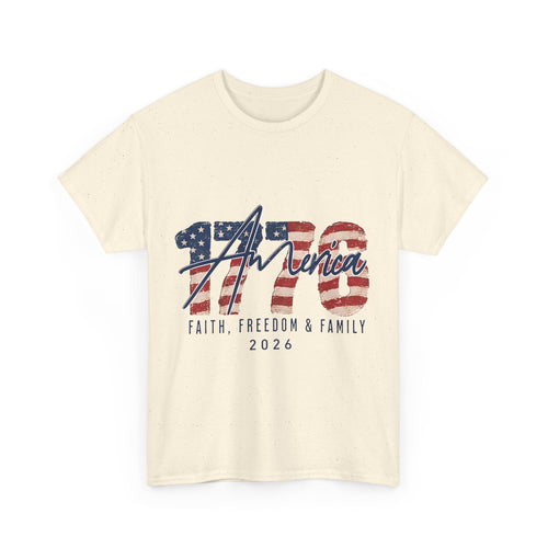 "Faith, Freedom & Family" Patriotic Independence Day Tee 2026