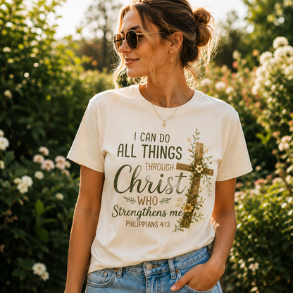 "I Can Do All Things Through Christ" T -Shirt