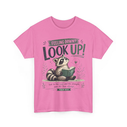 Look Up! Raccoon Graphic Tee