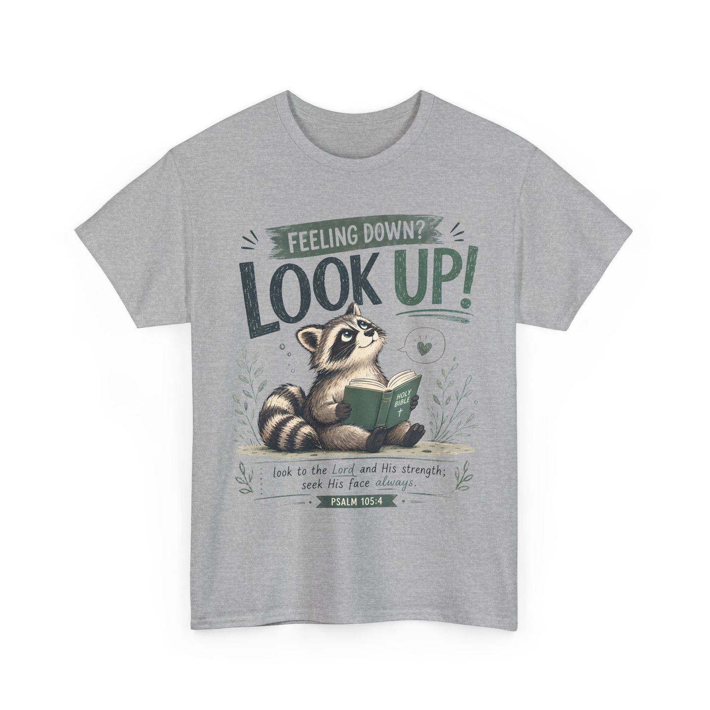 Look Up! Raccoon Graphic Tee
