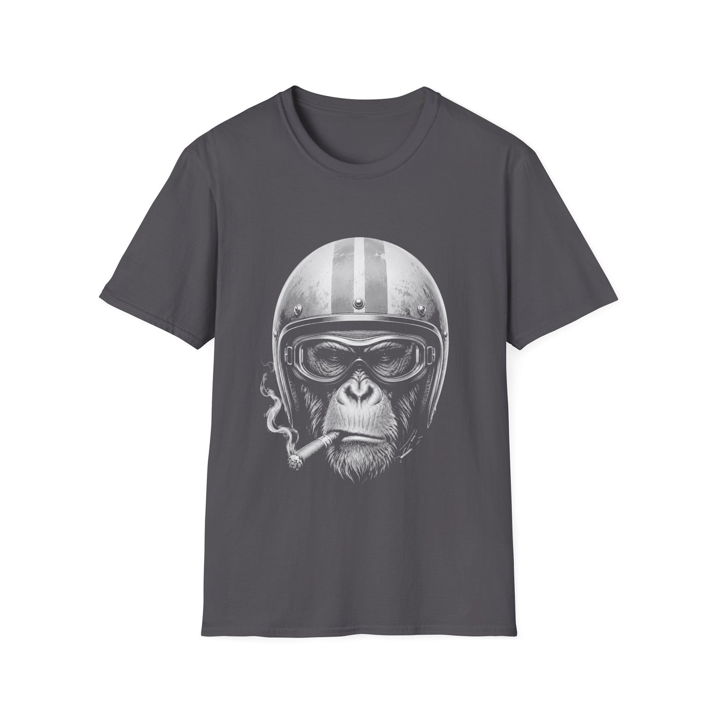 Monkey Biker Helmet T-Shirt