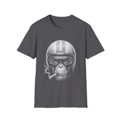 Monkey Biker Helmet T-Shirt
